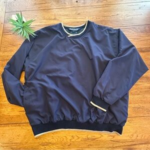 Sunderland Of Scotland Pullover Navy Blue Golf Windbreaker Made in USA Medium